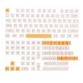 thumbnail image 2 of Juego de Teclas PBT jinwen 140 Teclas para Teclados mecánicos 60% 65% 75% 80%, 2 of 8