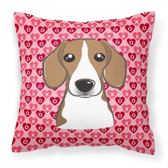 Carolines Treasures BB5309PW1818 Beagle Fabric Decorative Pillow 18HX18W multicolor