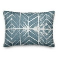 thumbnail image 2 of Creative Products Blue Distressed Chevron Diamonds 14x20 Indoor / Outdoor Pillow, 2 of 3