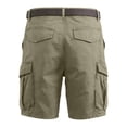thumbnail image 5 of CCRFTGI Men's Casual Cargo Shorts Hiking Shorts Summer Work Belt Shorts with Multi Pockets Light Green L, 5 of 6