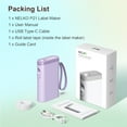 thumbnail image 6 of Nelko Label Maker Machine with Tape, P21 Bluetooth Label Printer, Compact Printer with Multiple Templates for Office and Home Organization, Purple, 6 of 10