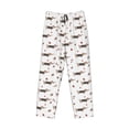 thumbnail image 4 of Xecao Dachshund Dog Men's Straight Lounge Pajama Pants: The Ultimate in Comfortable Sleepwear, 4 of 9