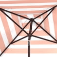 thumbnail image 3 of SAFAVIEH Iris 7.5' Market Crank Square Patio Umbrella, Orange, 3 of 6