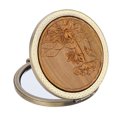thumbnail image 2 of 1Pc Rétro Style Portable Miroir Voyage Sac à Main Miroir Cosmétique pour les Femmes Filles, 2 of 5