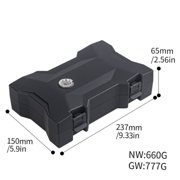 Portable Double Layer Storage Box with Hygrometer, Airtight Waterproof Organizer Case for Travel Home Office Use