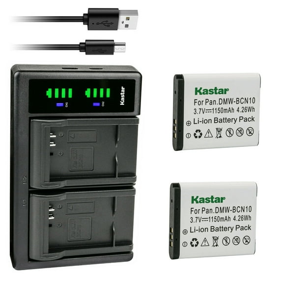 Kastar 2-Pack Battery and LTD2 USB Charger Compatible with Leica BP-DC14 BP-DC14-E BP-DC14-U Battery, Leica C 11052 18536, Leica C (Type 112), Leica C V-LUX50 Cameras