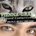 thumbnail image 4 of [Nuevo Producto] AMARA 2pcs Hombres Gris/Marrón Lentes De Contacto Ojo De Gato Suaves Gafas Anuales Cosméticos Lente Suave 0.00, 4 of 4