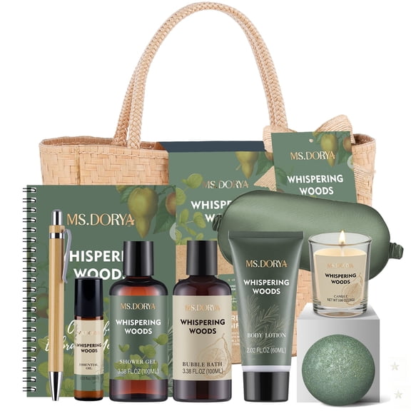 MS.DORYA Gift Sets for Women, 10 Pcs Ylang Scent Spa Baskets Birthday Bath Mother's Day Gifts for Mom