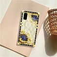 thumbnail image 7 of FKBRCL4U Compatible with Samsung Galaxy S20 Case, Sunflower Diamonds Leather Luxury Golden Decoration for Girl Women Soft TPU Shockproof Protective Hard PC Back, 7 of 7