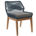 thumbnail image 2 of Modway Wood Outdoor Patio Dining Chair - Blue Graphite, 2 of 7