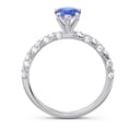 thumbnail image 4 of 1.30 Carat Natural Diamond Blue Sapphire Gemstone Wonderful Engagement Ring for Women Solid 14K White Gold Size 11.5 by Diamond-Capitals, 4 of 8