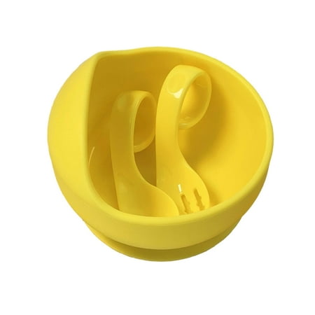 

Qianha Mall Portable Food Supplement Bowl Set Baby Silicone Suction Bowl Set One-piece Design Bpa-free Non-toxic Leak-proof Dishwasher Safe Portable with Lid