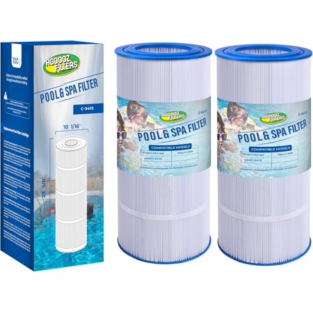 PLF100A Pool Filter Replaces Unicel C-9410, Pentair CC100, CCRP100, PAP100, PAP100-4, Ultral-C3, R173215, FC-0686, 59054200, 160316, 160354, Predator 100, 100 sq. ft. Filter Cartridge 2 Pack