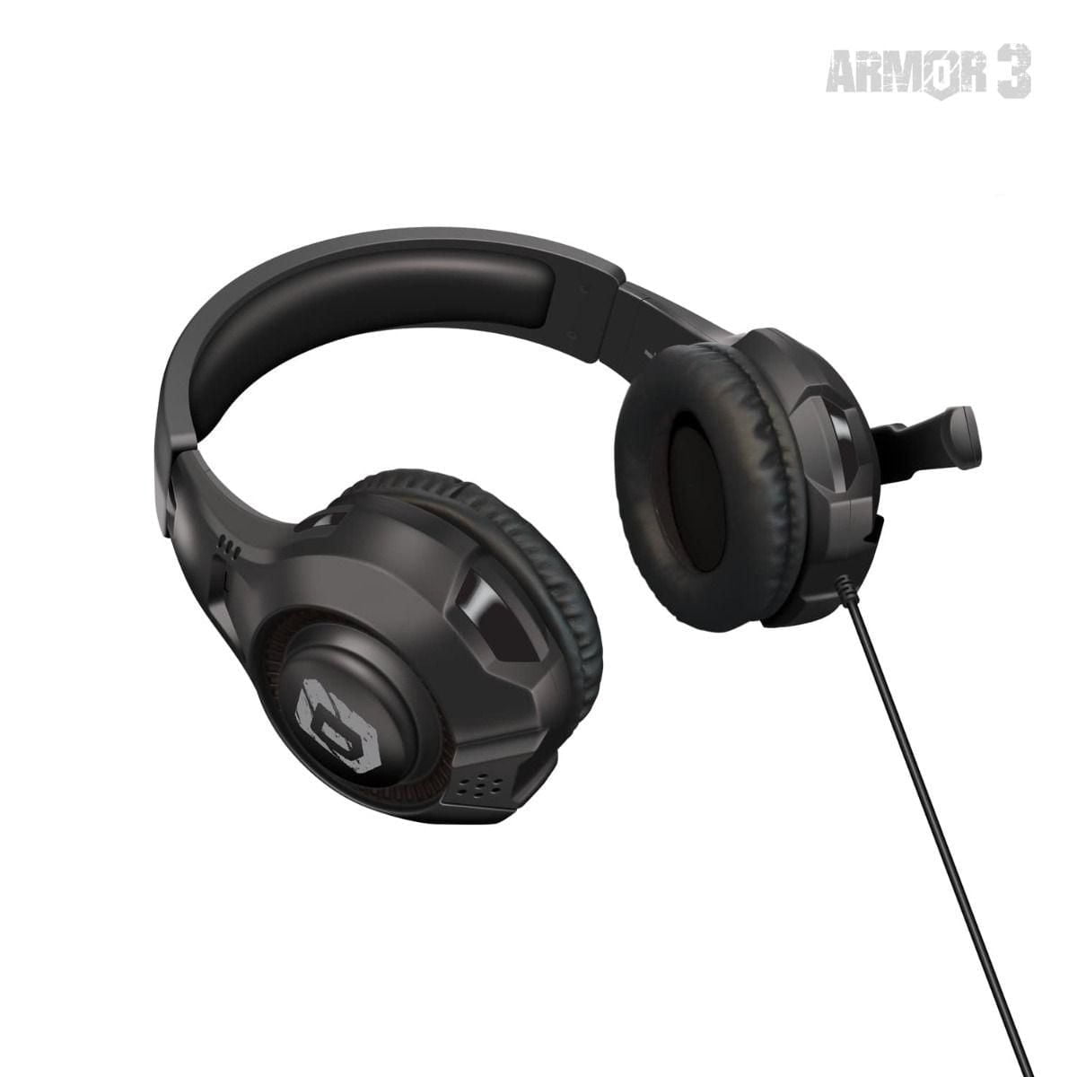 Casque de jeu universel Hyperkin SoundTac pour PS5™/Xbox Series X®/Xbox Series S®/Nintendo Switch®/Nintendo Switch® Lite/PS4®/Xbox One®/Wii U®/PC/Mac® (Noir) - Armor3