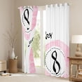 thumbnail image 3 of Erosebridal Pink Watercolor Lucky 8 Ball Black Out Curtains, Cute Sport Curtains Pack of 2 (42x63 Each) for Girls and Boys, 3 of 6