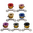 thumbnail image 2 of 15m Scuba Diving Aluminum Alloy Spool Finger Snap Compact Reel with Bolt Snap Bolt Snap Hook Gray, 2 of 9