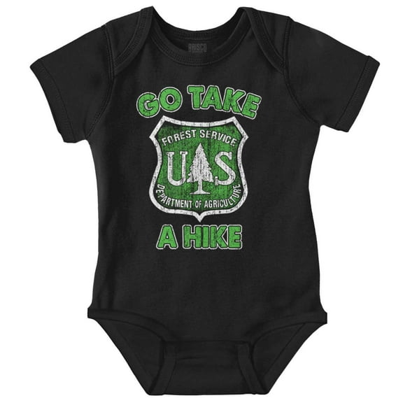 Take A Hike National Forest Service Romper Boys or Girls Infant Baby Brisco Brands 12M