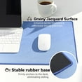 thumbnail image 4 of Large Gaming Mouse Pad with Durable Stitched Edges   Rubber Base  Big Computer Keyboard Mouse Mat Desk Pad for Home Office Gaming Work  40cm x90cm x0.3cm  Black, 4 of 7