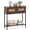 Rustic Brown, variant on Favory 32 Inch Rattan Console Table, Boho Narrow Sofa Table