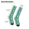 thumbnail image 5 of Balery Hawaii Palms Printed Novelty Socks Men's Women's Crew Socks Sports Socks Knee High Socks Cotton Socks Quirky and Cool Socks, 5 of 9
