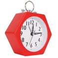 thumbnail image 1 of Metal Alarm Clock, Red Silent  Small Desk Clock Decorative Stable  For Bedroom, 1 of 8