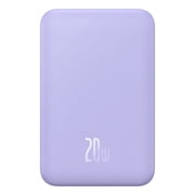 Baseus Magnetic 5000mAh Power Bank, Wireless Portable Charger for iPhone 17/16/15/14, Fast Charging Battery Pack, Purple