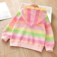 thumbnail image 6 of URMAGIC Kids Girl Rainbow Pullover Hoodies Casual Hooded Sweatshirts Jumper Hoody Sweater Tops, 6 of 12