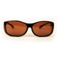 thumbnail image 2 of PolarOptics Fits Over Sunglasses Modified Rectangle for Large-Sized Frames with Soft Pouch, Tortoise, 2 of 4