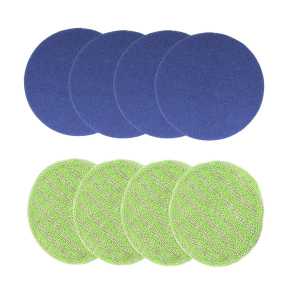 yotijay 8Pcs Round Mop Replacement Pads 6.5inch Floor Cleaning Pads for Electric Rotary