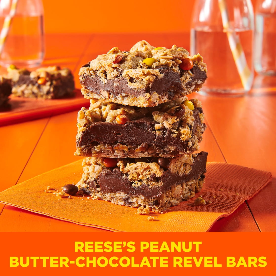 (12 pack) Betty Crocker Peanut Butter Cookie Mix, REESE's PIECES Minis & Chocolate Chips, 11.9 oz
