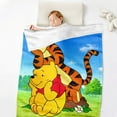 thumbnail image 2 of Christmas Winnie the Pooh cover blanket, plush grid comfortable fluffy carpet sofa soft bed supplies sofa flange plush plush/XS-100*150cm, 2 of 6