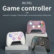 Anbernic RG P01 Wireless Gaming Controller Wireless Controller PC Controller Wired Controller Compatible with Upgraded Dual Vibrate Plug and Play Gamepad Battery Up to 14 Hours Black