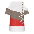 thumbnail image 4 of Njoeus Women's Summer T Shirts Off The Shoulder Tops Casual V Neck Tshirt Short Sleeve Tunic Tops Color Block Loose Blouses S-3XL, 4 of 4
