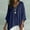 Navy, variant on Gamivast V Neck Blouses for Women 3/4 Batwing Sleeve Flowy Shirts Casual Oversized Loose Fit Tunic Tops Lightweight Comfy Basic Tees for Summer Fall Vacation White S