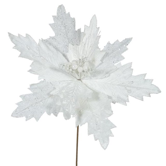 Vickerman QG163311 Fleur de Poinsettia Crème, 22 & 21 Po.