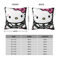 thumbnail image 2 of Hello Kitty Pillow Cover, Square Throw Pillow Cases For Couch Sofa Bed Living Room,Home Decorative, 12"X12", 2 of 9