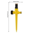 thumbnail image 4 of Aspersor Sistema de riego por aspersión trípode de rotación de 360 ​​grados para jardín amarillo 5 piezas DQrwqpou  Libre de BPA, 4 of 4