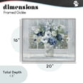 thumbnail image 4 of Stupell Industries Victorian Blue Hydrangea & Anemone Bouquet Gray Framed Giclee Art, 20 x 16, by Sally Swatland, 4 of 8