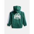 thumbnail image 2 of Wonder Nation Little Boys Raglan Zip Up Hoodie with Long Sleeves, Sizes 4-10, 2 of 3