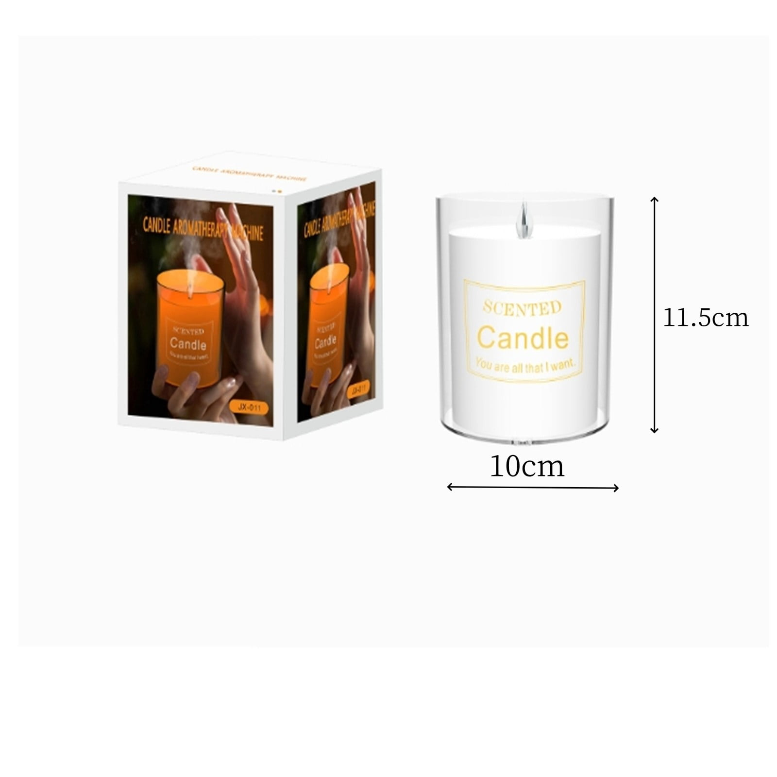 Candle Desktop Humidifiers Small for Dry Baby Steamer Cups Handheld Mist Aromatherapy Bedroom Small Cool Mist No Filter Levity Water Bottle Humidifiers Heat Warm Mist Mini Chimney for Living Room
