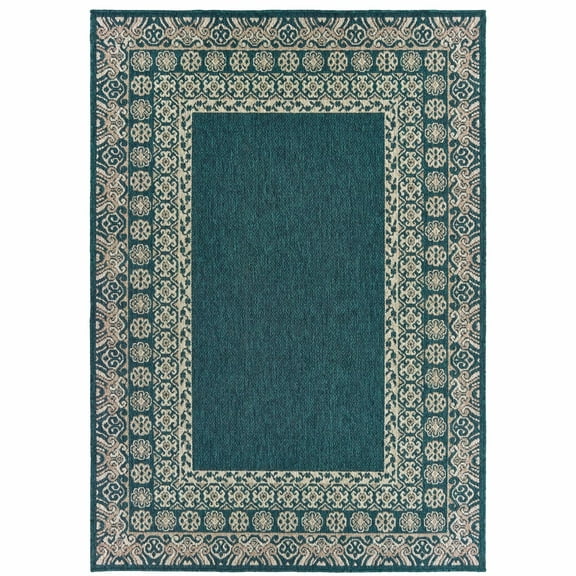 Avalon Home Lakeland Traditional Border Indoor/Outdoor Area Rug