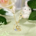 thumbnail image 5 of Turandoss 14K Gold Plated Colorful Cz Initial Unicorn Heart Pendant Necklaces for Teens Little Girls Daughter Granddaughter Niece Jewelry Birthday Gifts for Women Teen Girls Her, 5 of 7
