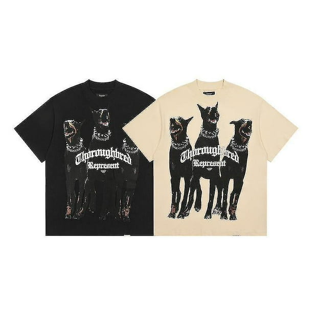 Men's Oversized T-shirt Doberman Pinscher Printed T-shirt