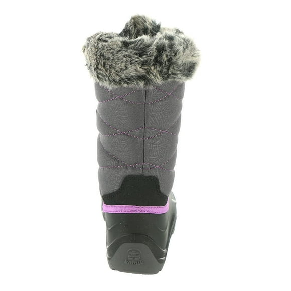 Kamik Girl's Snowgypsy 4 (Toddler/Little Kid/Big Kid) Charcoal/Orchid 1 Little Kid M