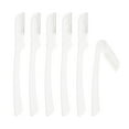 thumbnail image 1 of Unique Bargains 6pcs Eyebrow Razor for Women Foldable Facial Razor Stainless Steel Eyebrow Trimmer Leveling Tool White, 1 of 7