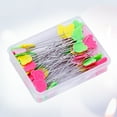 thumbnail image 5 of KAKOWELY Sewing Pins Assorted Color Flat Bear Head Marking Crafting 50Pcs 2.7x1.9x0.8in, 5 of 8