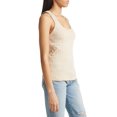 thumbnail image 3 of Treasure  Bond X-Large Beige Oatmeal Scoop Rib Tank Top, 3 of 6