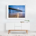 thumbnail image 2 of The Atlantic & Fishing Pier - Ocean City Maryland Photography White Framed Wall Art Print 16 x 24 inches, 2 of 3