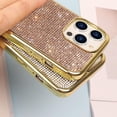 thumbnail image 4 of Compatible with iPhone 15 Pro Max Bling Diamond Case Glitter for Women 3D Rhinestone Crystal Shiny Sparkly Protective Cover with Electroplate Plating Bumper Luxury Fashion Case Rose Gold, 4 of 15