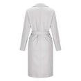 thumbnail image 6 of Yigetop Womens Trench Coat Womens Long Trench Coat Oversized Double Breasted Lapel Overcoat Outerwear with Belt 2025 Fall Fashion Clothes Womens Winter Coats Clearance White M, 6 of 6